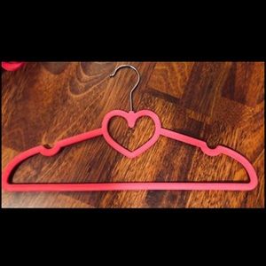 Pink No-slip velvet hangers
